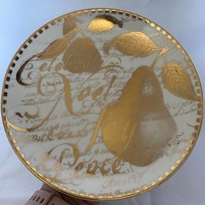 Restoration Hardware Celebrate Noel Peace 8” Christmas Appetizer Plates 2004